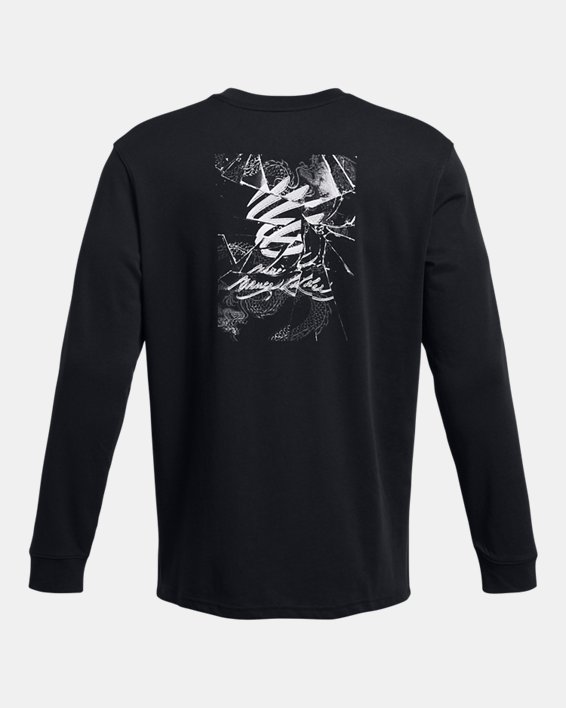 Men's Curry x Bruce Lee Lunar New Year 'Future Dragon' Long Sleeve in Black image number 5